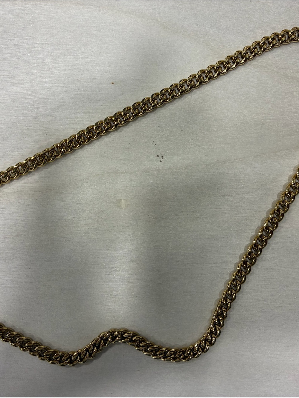 Classic Gold Curb Chain Necklace for Men